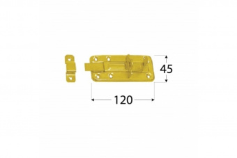 Задвижка штампованная DMX 8553 120x45 mm