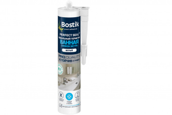Герметик силикованный для ванной Bostik Perfect Seal экстра белый,280мл
