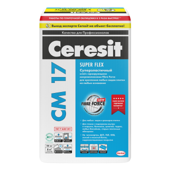 Клей для плитки CERESIT CM 17 25кг