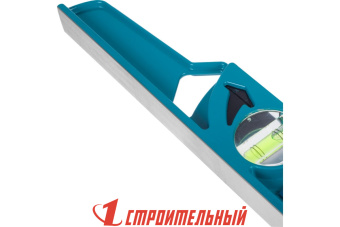 Уровень алюминиевый литой, трапециевидный, фрезер. осн-е, 1 акриловый+ 1 зерк. глазок, 600мм, (шт.)	