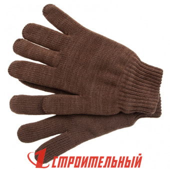 Перчатки трикотажные, двойные, полушерстяные, Сибртех