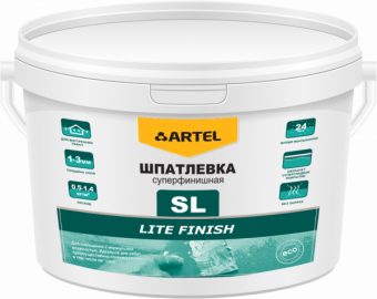 Шпатлевка SL суперфинишная Lite Finish ведро 18кг