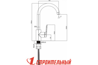MN4071-7 PURE LIFE Смеситель для кухни черный