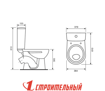 Унитаз-компакт Орион Воротынский белый