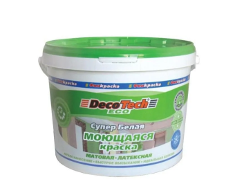 DecoTech Eco краска в/э, моющаяся, 14кг