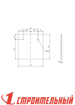 Зеркало Klaufs 70 с LED светильником zkKLA.70-14z