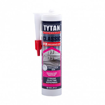 Tytan Professional Classic Fix клей монтажный каучуковый, картридж, прозрачный 310 мл	