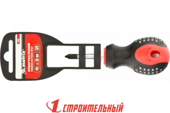 Отвертка Fusion, PH1 х 38 мм, CrV, трехкомпонентная рукоятка "Anti slip" Matrix
