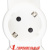 Колодка Legrand 3 розетки с/з белая