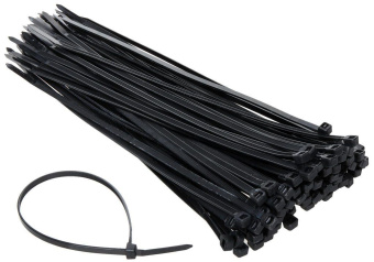 Стяжка кабельная 300х4 (300х3,2мм) черная GL