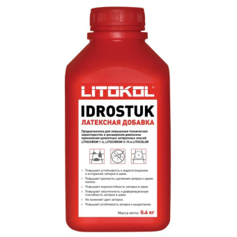 Добавка латексная IDROSTUK - м белый 0,6кг