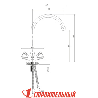 Смеситель для кухни CATALONA 23430СT