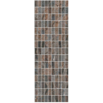 MM12143 Декор Театро коричневый мозаичный 25x75 (5шт)