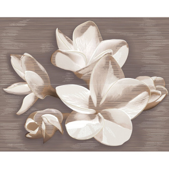 Панно из 2 частей AMATI PLUMERIA ALBA 40,2x50,5 (6 комплектов)