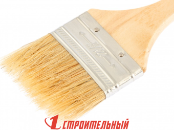 Кисть плоская Slimline 2.5" (63 мм), натуральная щетина, деревянная ручка Sparta