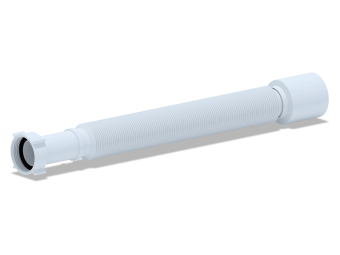 Гибкая труба АНИ Пласт K215 удлиненная с гайкой 1 1/4 дюйма 50х492-1325 мм