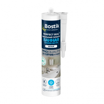 Герметик силикованный для ванной Bostik Perfect Seal экстра прозрачный,280мл