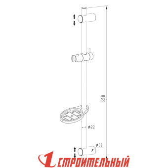 Штанга для душа KD02