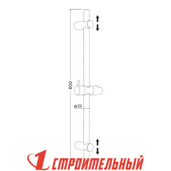 Штанга для душа KD05