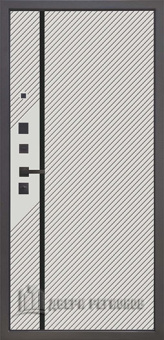 Дверь входная Страж К-16, цвет velluto oscure ag 710, панель - 3k yodoors-16 цвет velluto bianco ag 701