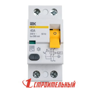 УЗО 4P 40А 300мА тип AC