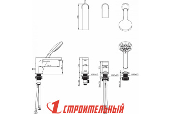 MN1282 PURE LIFE Встроенный смеситель для ванны хром