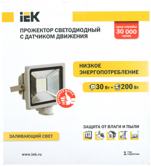 IEK Прожектор СДО 06-30Д светодиодный с ДД IP54